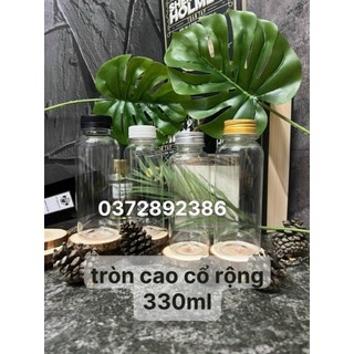 [Chai Nhựa Pet] dung tích 330ml combo 10 chai có Nắp