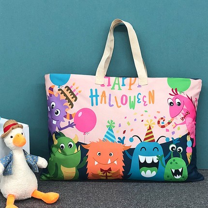 Túi để chăn nệm gối cho bé đi học, họa tiết đẹp, không thấm nước