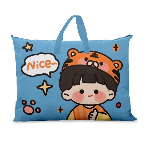 Túi để chăn nệm gối cho bé đi học, họa tiết đẹp, không thấm nước