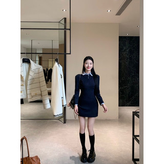 Váy Navy sơ mi liền thân / Coolee.kr