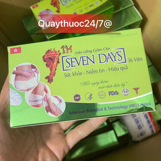 VIÊN UỐNG GIẢM CÂN SEVENDAY AN TOÀN , HIỆU QUẢ (36 viên)