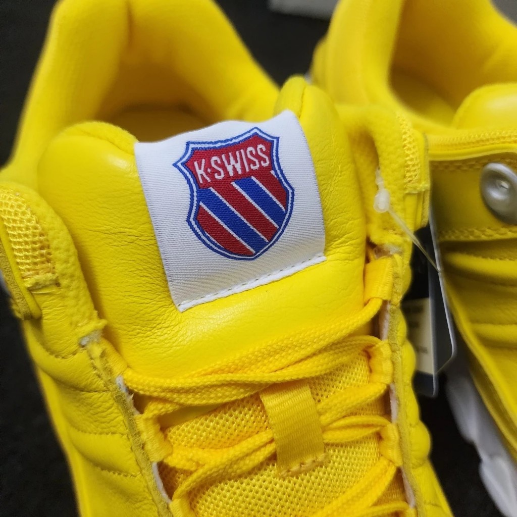 Giày Kswiss nam nữ màu vàng da thuộc xịn màu vàng