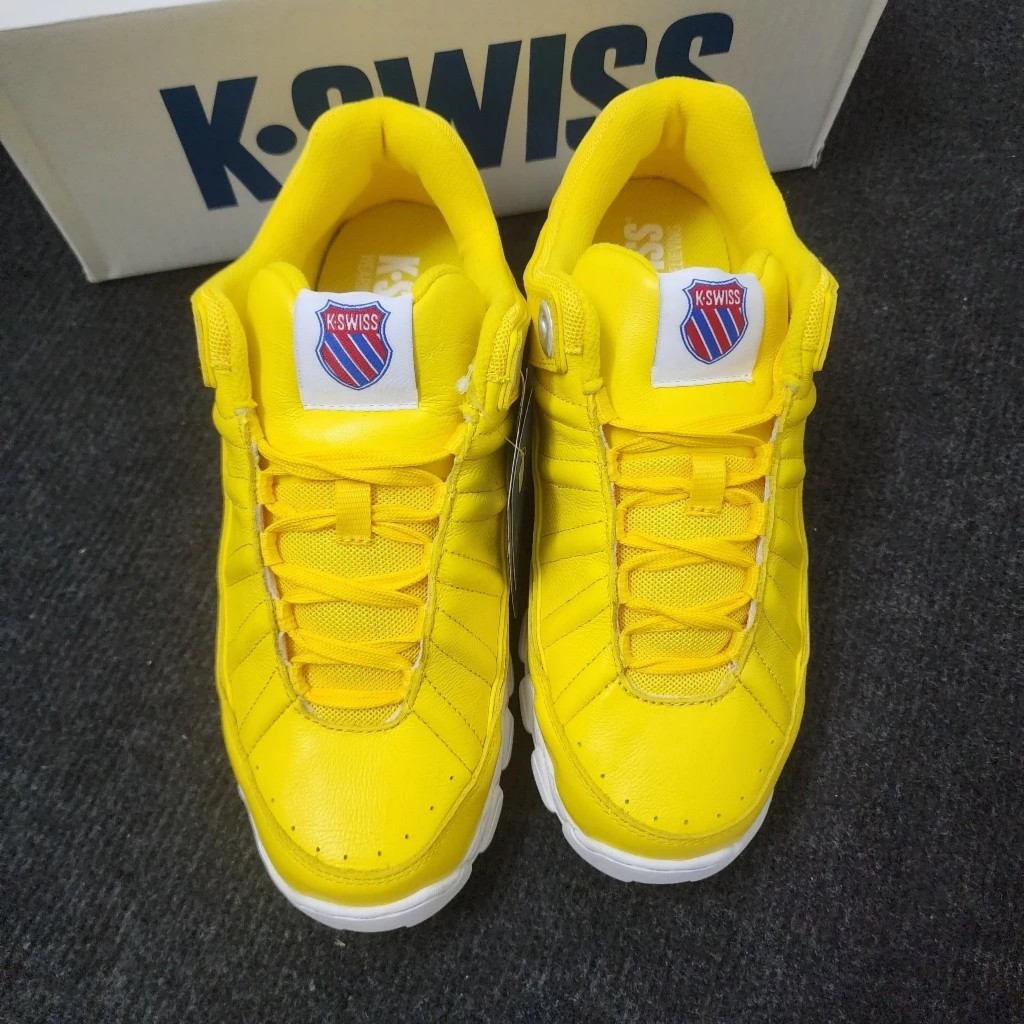 Giày Kswiss nam nữ màu vàng da thuộc xịn màu vàng