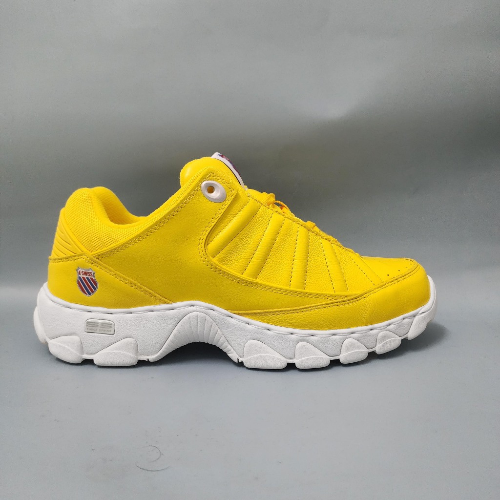 Giày Kswiss nam nữ màu vàng da thuộc xịn màu vàng