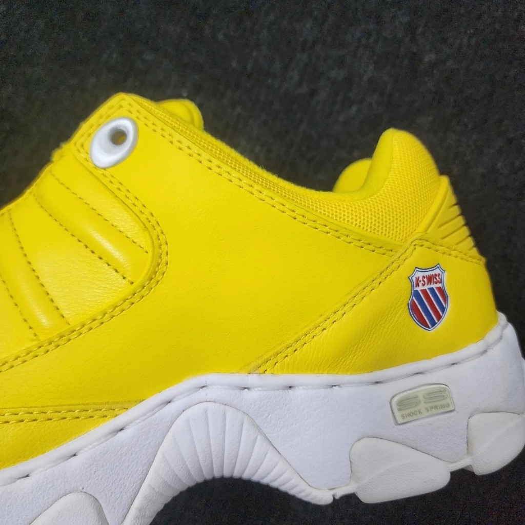 Giày Kswiss nam nữ màu vàng da thuộc xịn màu vàng