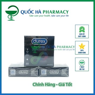 Bao cao su Durex Performa kéo dài thời gian hưng phấn 52mm - chính hãng - Quốc Hà Pharmacy