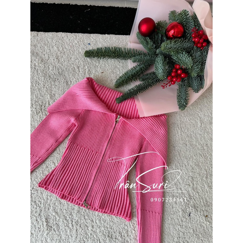 ÁO LEN TRỄ VAI KÉO KHOÁ