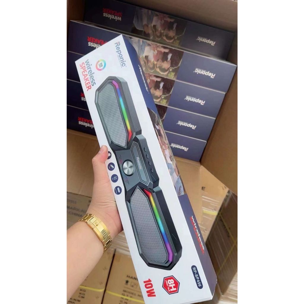 Loa soundbar Bluetooth hãng Reponic , công suất 10w, đèn RGB