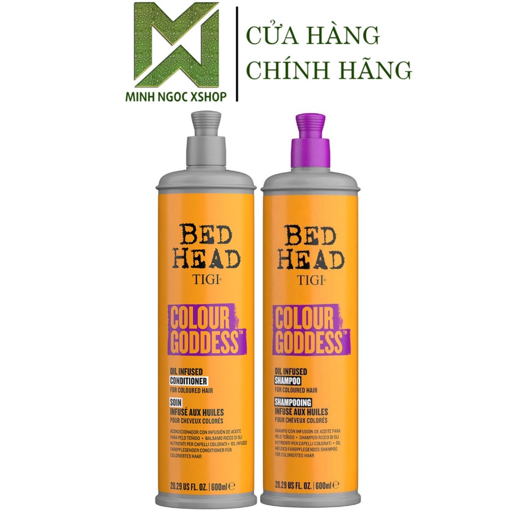 Cặp dầu gội xả phục hồi, dưỡng ẩm, giữ màu Tigi Bed Head 600ML