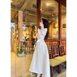 Đầm gấm Tapta đính đá