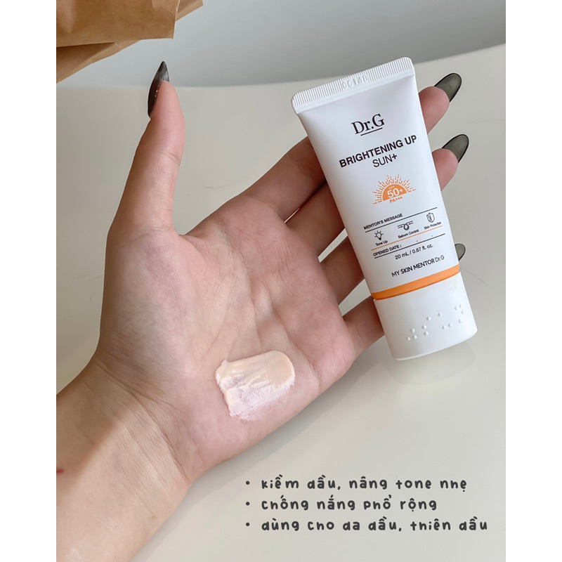 Set kem dưỡng + kem chống nắng Dr.G Red Blemish Soothing For Sensitive