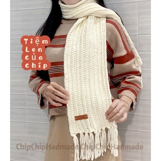 Khăn choàng bằng len / Khăn choàng hadmade thêu tên