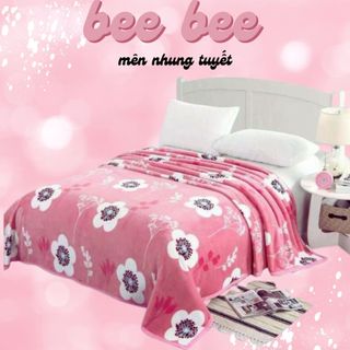 Chăn Mền Tuyết Nhung 1m6 x 2m siêu mềm mại - chăn tuyết ( giao màu ngẫu nhiên )