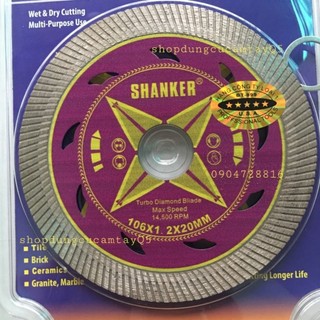 Lưỡi cắt gạch đa năng shanker 106mm, lưỡi cắt đá bóng kiếng đa năng 106mm