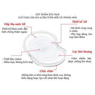 Lót thấm sữa cho mẹ MoBy bịch 60c