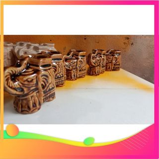 Hủ tăm, lọ tăm hình con voi, lọ tăm gốm sứ, con voi tăm