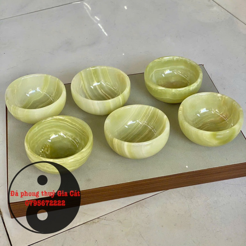 Bát đá ngọc pakistan phong thuỷ 10cm 12cm [ hàng siêu đẹp ]