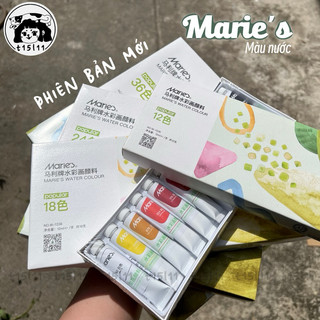 Màu nước marie's phiên bản mới 12/18/24/36 bộ 12ml