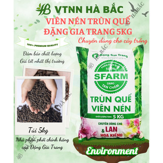 Viên nén trùn quế tan chậm sfarm - phân dưỡng vi sinh cao cấp loại 5kg chuyên dùng cho cây trồng