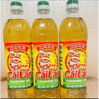 Combo 3 chai dầu ăn cái lân 1 lít