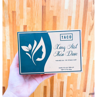 [chính hãng] Lá xông mặt thảo dược TACO hộp 10 gói