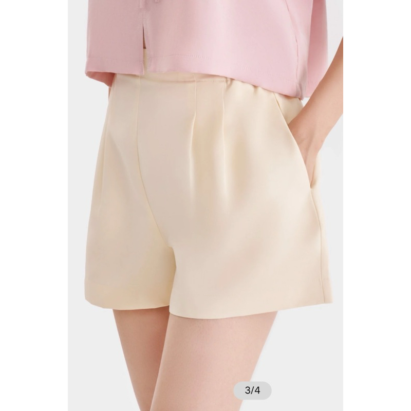 Quần short vải cashmere