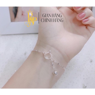 Lắc tay BNP mèo gắn chuông XINH XẮN .Vòng nữ bạc ta