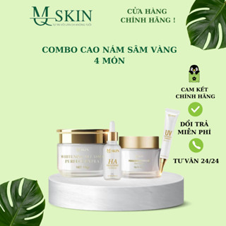 ComBo MQ Skin Sâm Vàng 4 món Kem face 20g, Cao n ám 20g, Serum 10ml, Chống nắng 10ml
