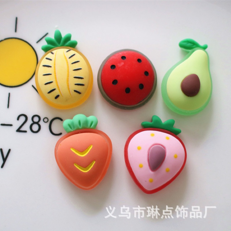 STICKER / JIBITZ / CHARM TRÁI CÂY TRANG TRÍ DÉP SỤC, DÉP CROCS