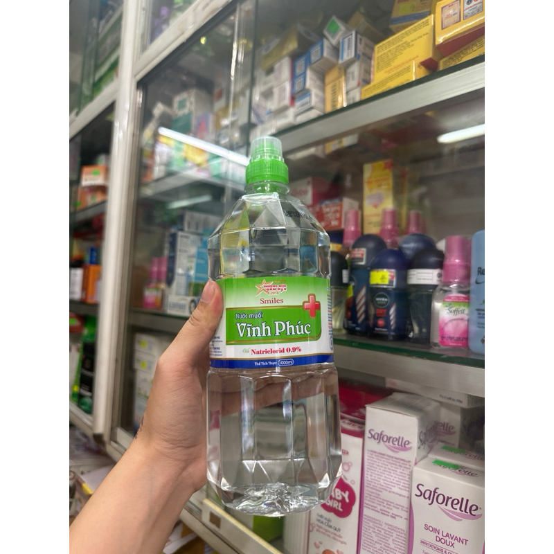 Nước muối sinh lý Vĩnh Phúc 0.9% 1 thùng*12 chai 1000ml