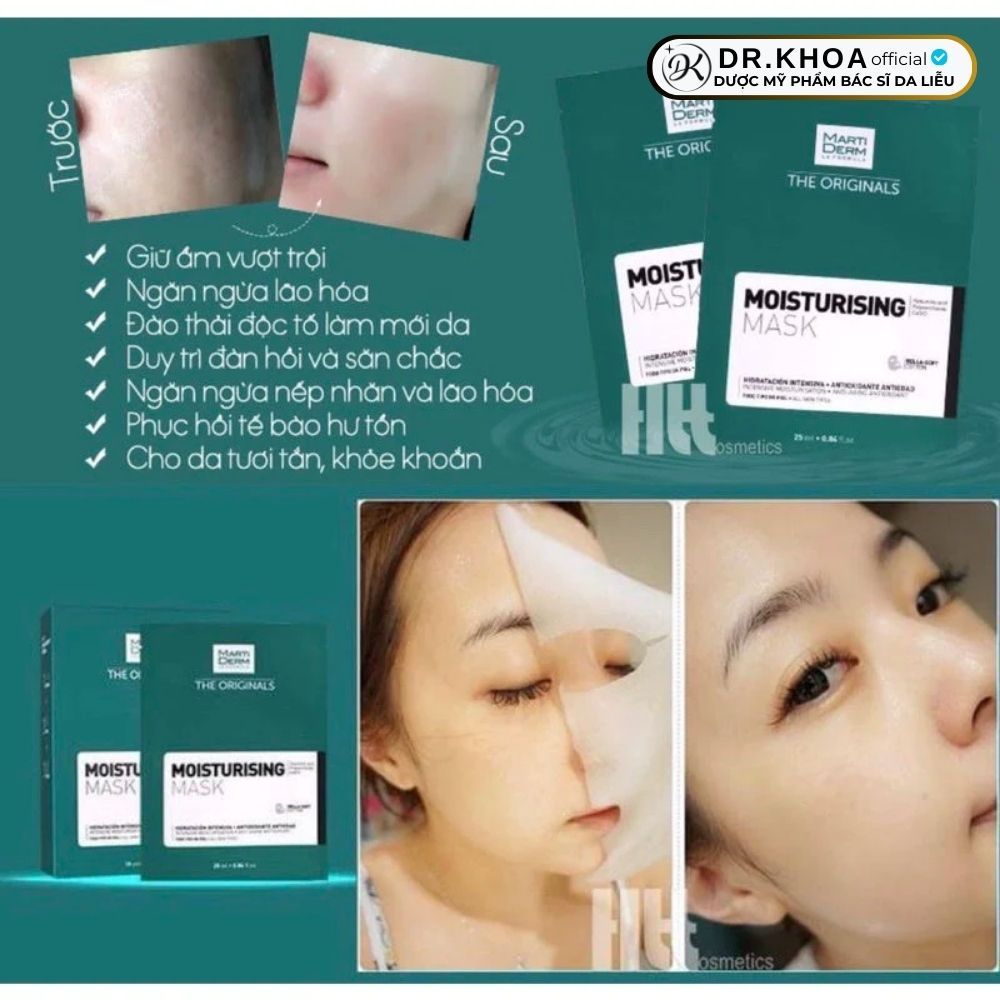 Mặt nạ cấp ẩm dưỡng da Martiderm Moisturising Mask 1 miếng | chính hãng