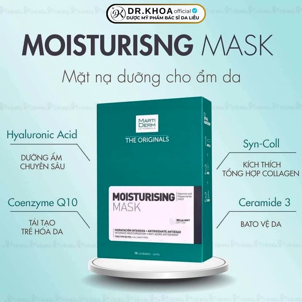Mặt nạ cấp ẩm dưỡng da Martiderm Moisturising Mask 1 miếng | chính hãng