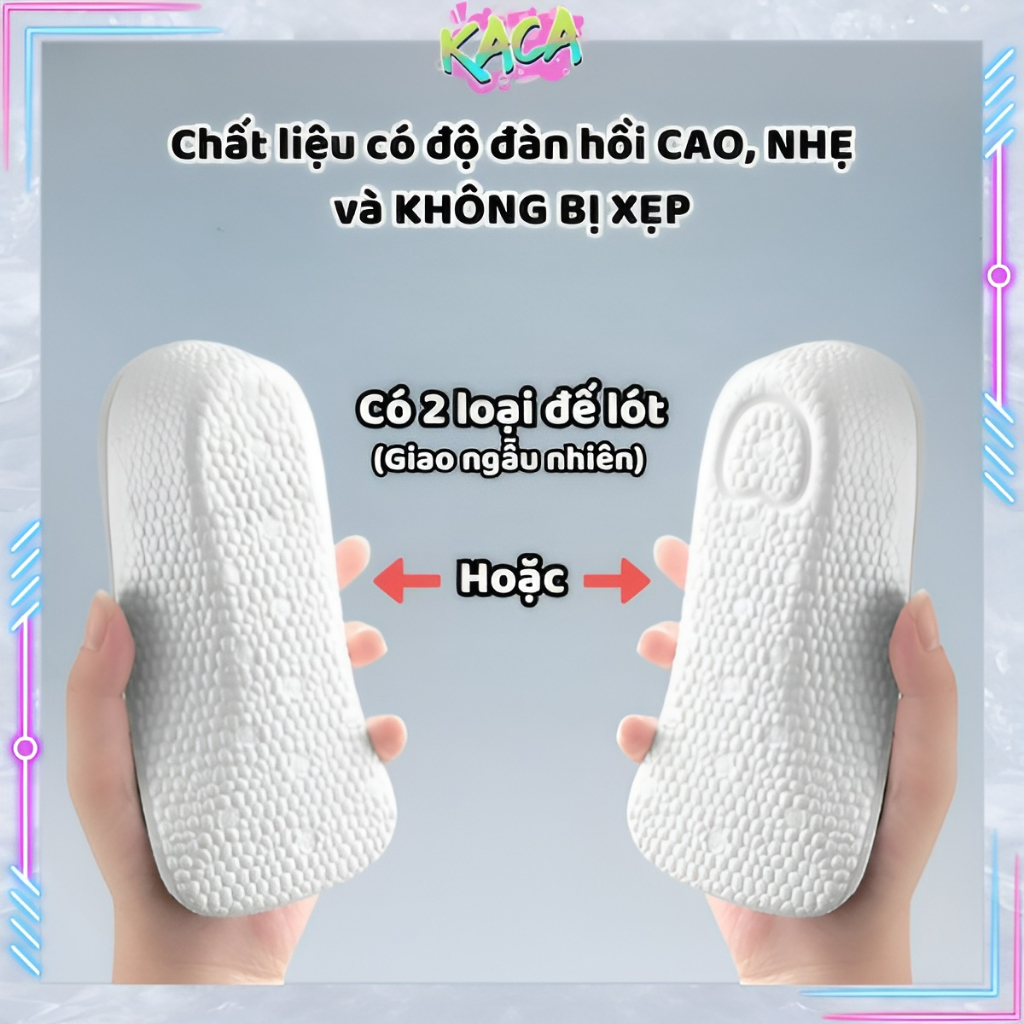 Lót Giày Tăng Chiều Cao Êm Chân Siêu Nhẹ Giảm Sóc, Khử Mùi, Thoáng Khí Thể Thao Năng Động Nam Nữ KACASTORE