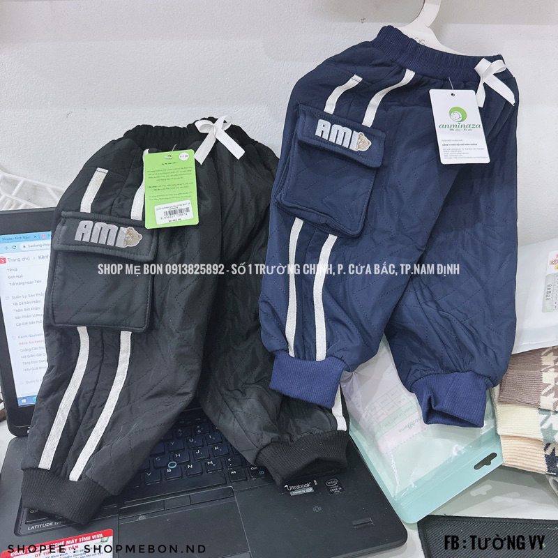 Quần lót nỉ Anminaza cho bé trai bé gái