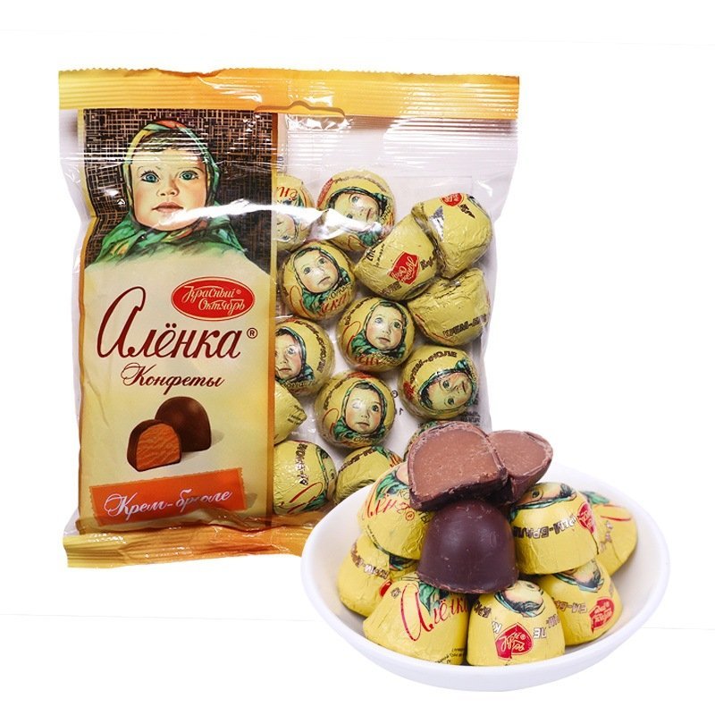 [ Ăn vặt ngon ] Combo 1000g Kẹo Socola em bé Nga Alenka/ Kẹo sô cô la búp bê đầu to/socola tươi nấm cục gói 500g