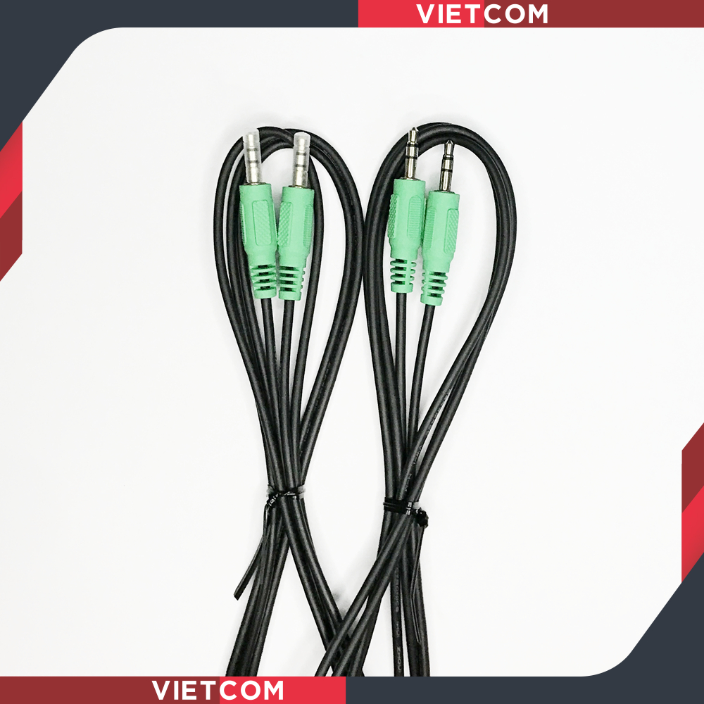 Dây Audio Loa Vi Tính 2 Đầu 3.5mm Dài 1.8 mét