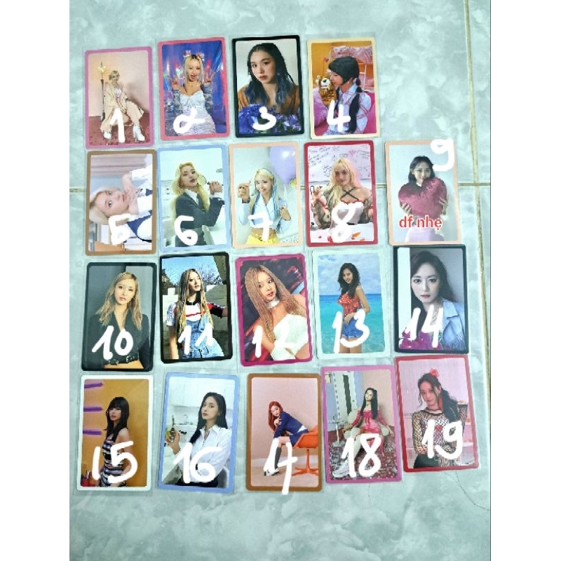 CARD PRE TWICE CHÍNH HÃNG TZUYU CHAEYOUNG