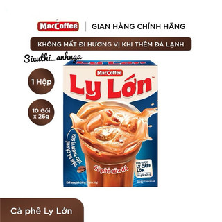 Cà phê sữa đá MacCoffee Ly Lớn Hộp 260g ( 10 gói x 26g )
