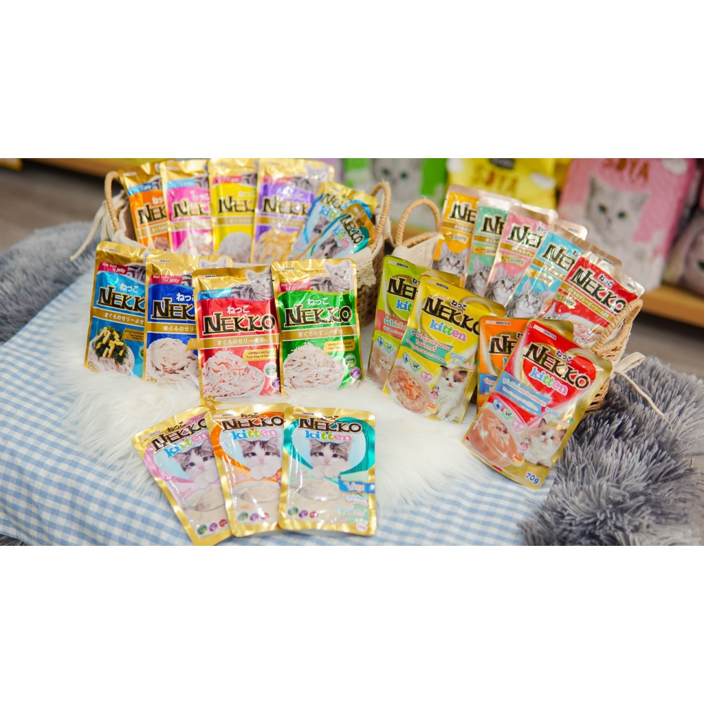 Pate Nekko Gravy dạng sốt cho mèo gói 70g