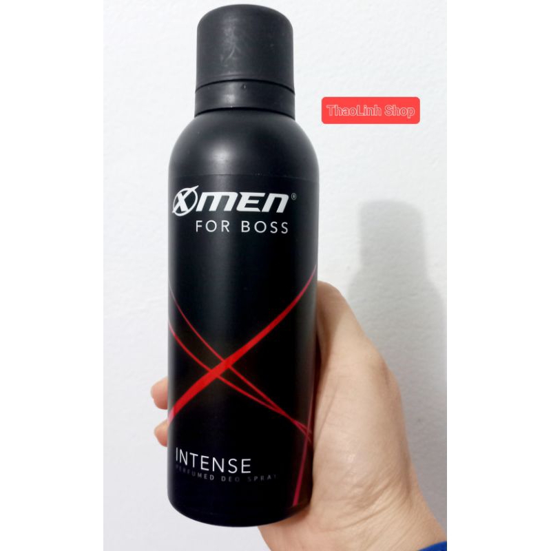 Xịt khử mùi X-Men For Boss Intense - Mùi hương trầm đầy nội lực 50ml/150ml