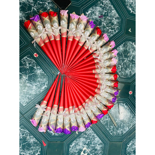 hoa Hồng sáp 1 bông ốc quế sỉ