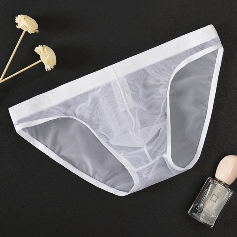 Quần lót nam lưới màu trắng