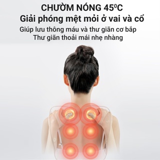 Máy đấm lưng,máy massage lưng vai cổ với 6 máy đấm giảm đau mỏi vai gáy