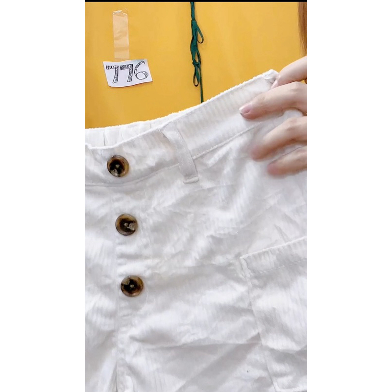 Quần short gân trắng 3 nút size s-M.S776