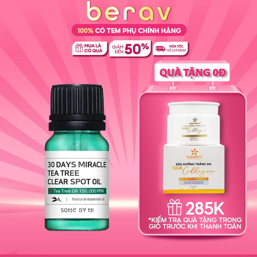 Tinh Dầu Tràm Trà Giảm Mụn Some By Mi 30 Days Miracle Clear Spot Oil (10ml)