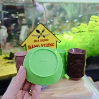 COMBO 10 Chén Chấm Vuông Cạn Nhựa BKP 7CM