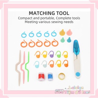 (52 Món) Bộ Dụng Cụ Móc Len Cho Người Mới