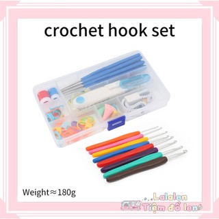 (52 Món) Bộ Dụng Cụ Móc Len Cho Người Mới