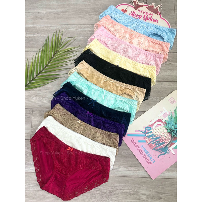 ♥️ QL.Cotton ren ♥️  Quần Lót Cotton Phối Ren Nữ Hàng Việt Nam Siêu Thoáng