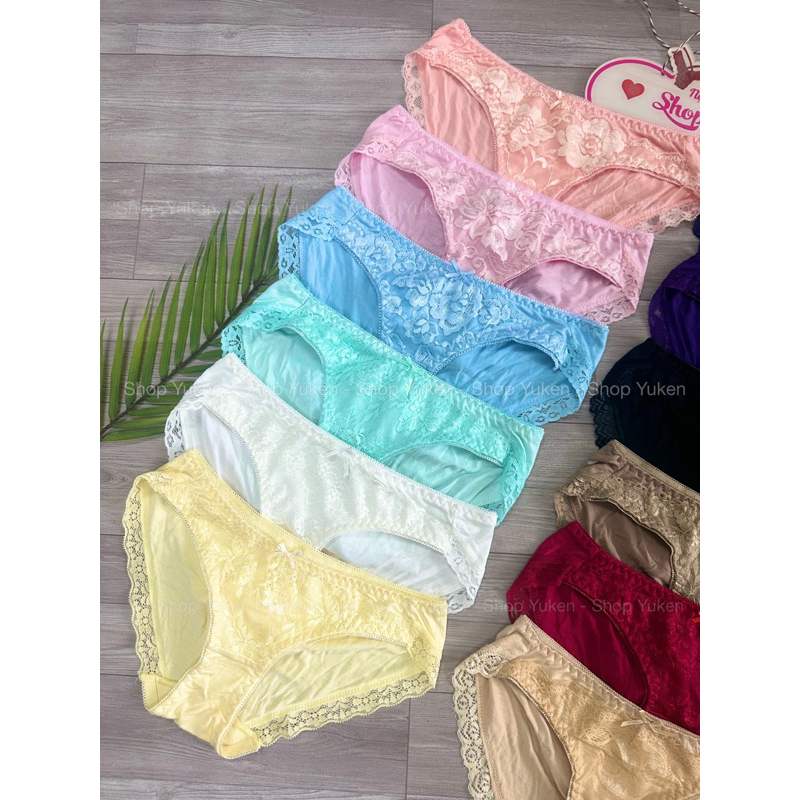 ♥️ QL.Cotton ren ♥️  Quần Lót Cotton Phối Ren Nữ Hàng Việt Nam Siêu Thoáng